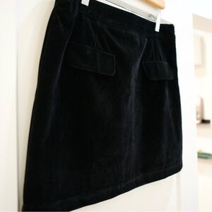 Velvet skirt - black